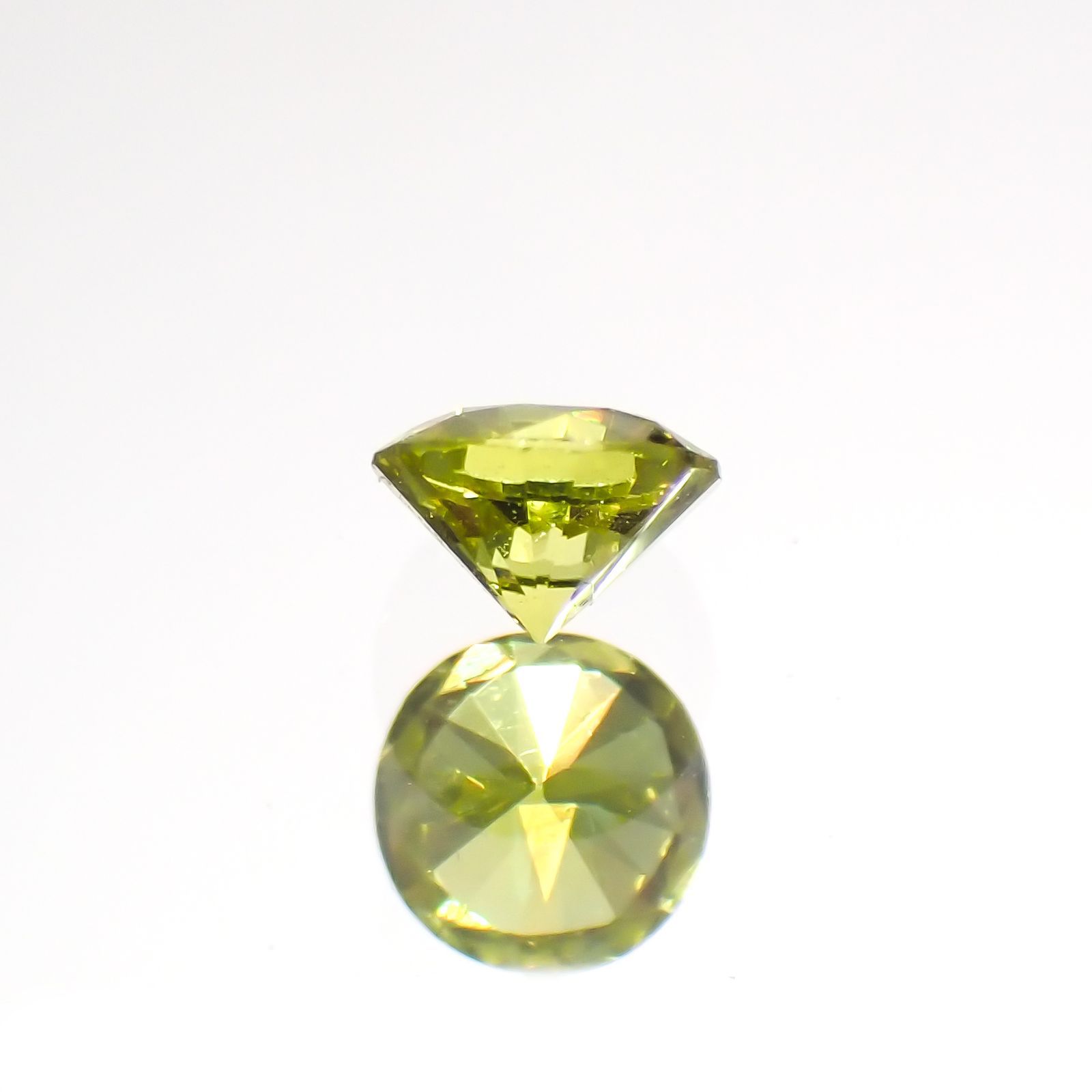 クリソベリル(宝石名クリソベリル)マダガスカル産 0.16ct 識別済[220114483]3.2x3.2mm前後