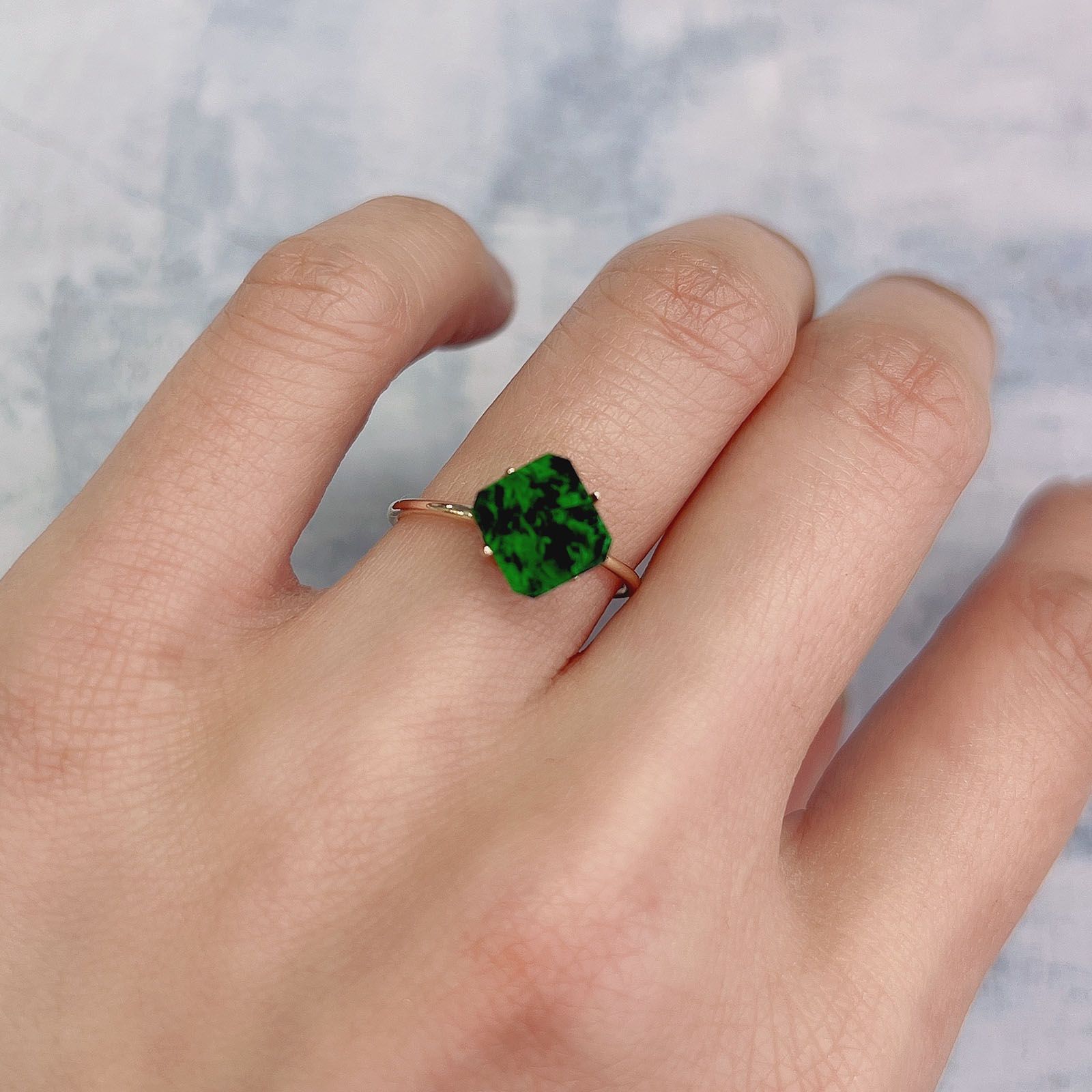 モーシッシ(宝石名マウシットシット) ビルマ産 1.63ct 識別済[20128753]7.8×7.2mm前後