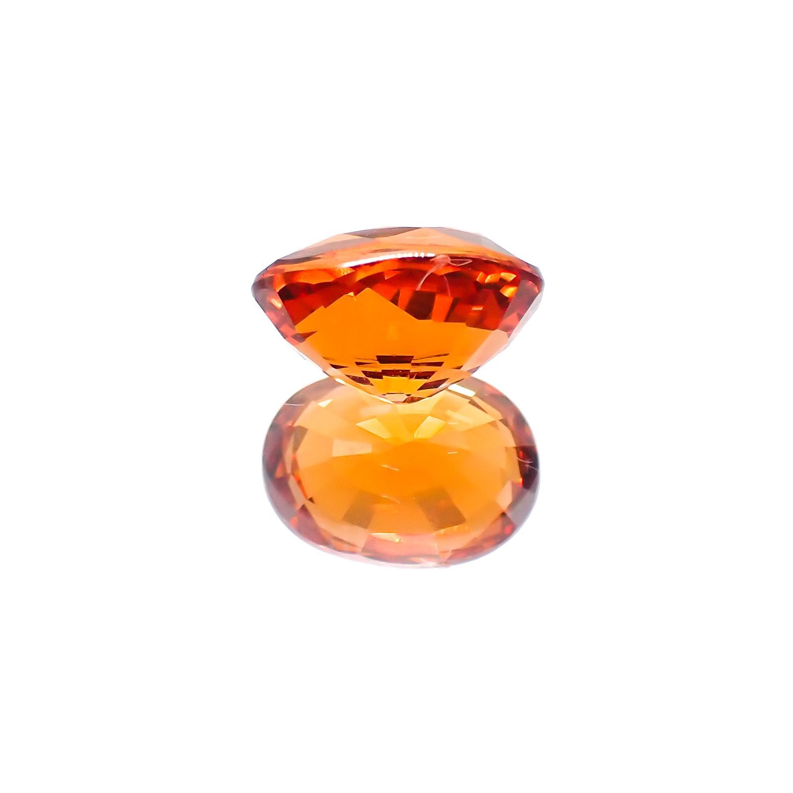スペサルティンガーネット マンダリンオレンジカラー(宝石名スペサルティン・ガーネット)ナイジェリア産 2.14ct 識別済[231124193]8.3x6mm前後