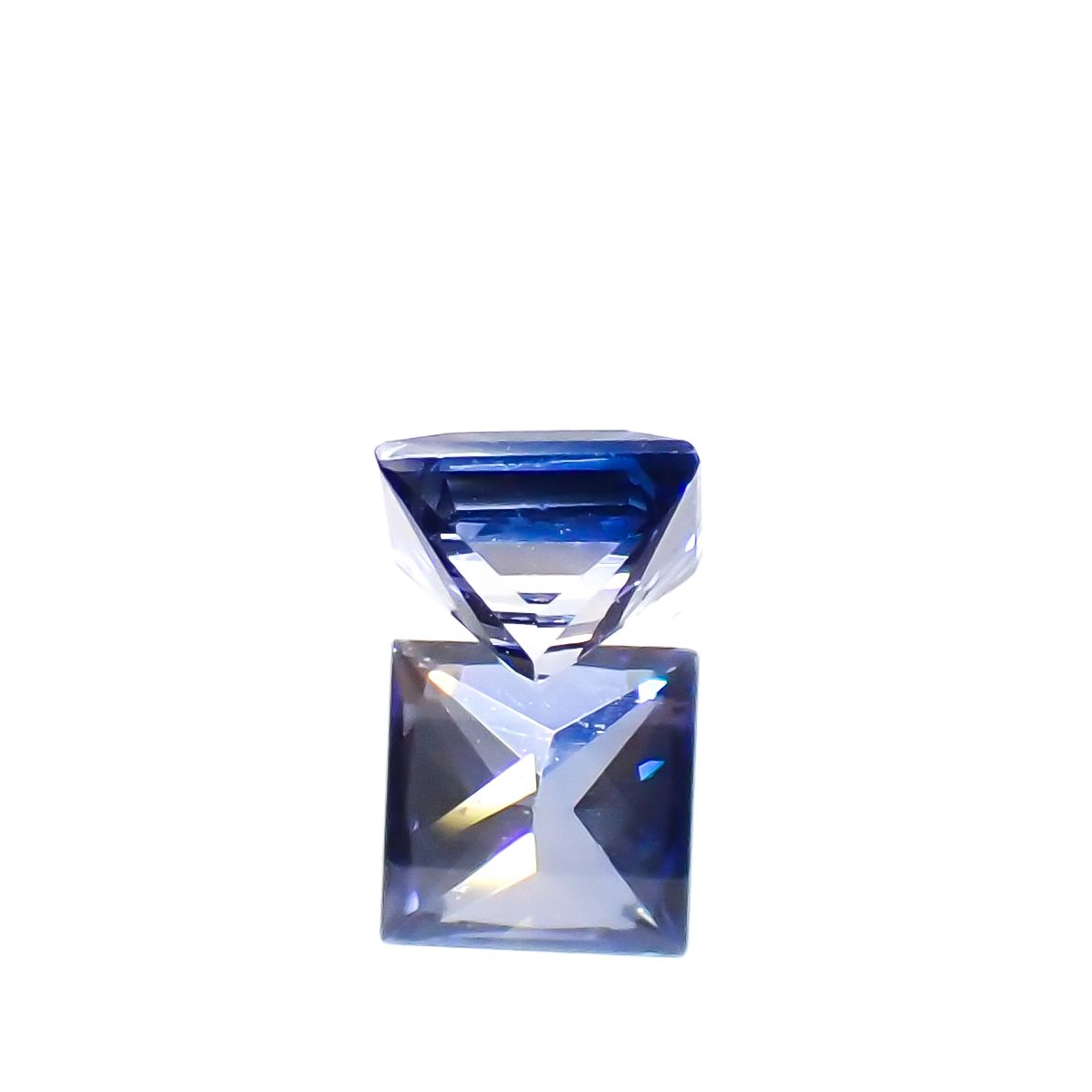 ◇プリンセスカット◇サファイア(宝石名サファイア)スリランカ産 0.23ct 識別済[230622450]3.2x3.2mm前後