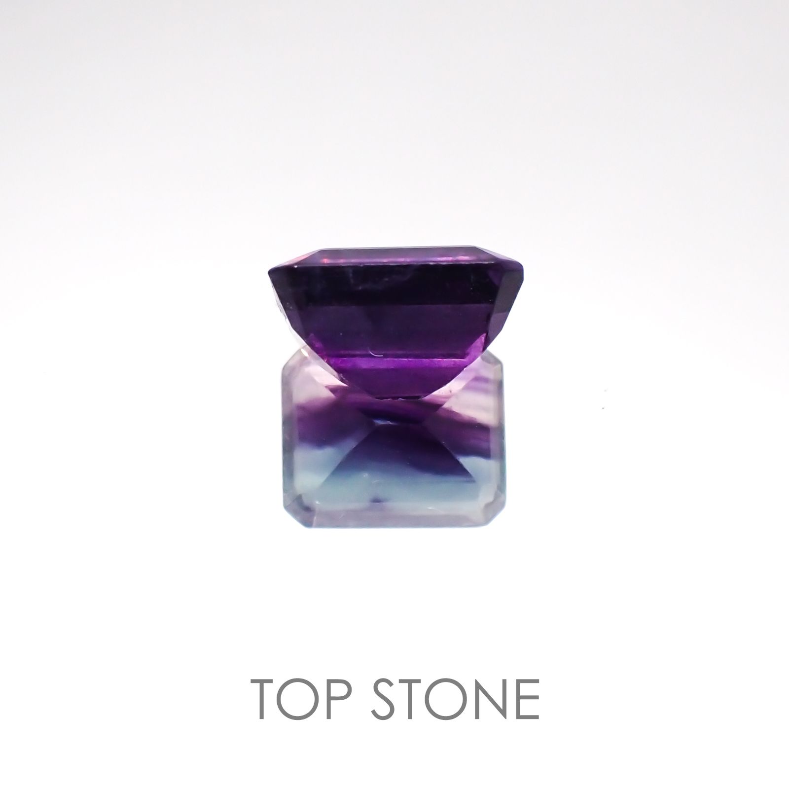 バイカラーフローライト ブラジル産 ルース 5.47ct[20128503]10.9×8.9mm前後