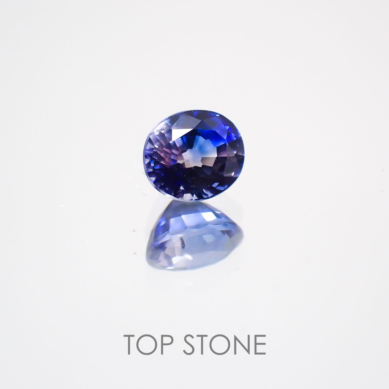 バイカラーサファイア(宝石名バイカラー・サファイア) タンザニア産 0.28ct 識別済[210410587]3.9×3.2mm前後