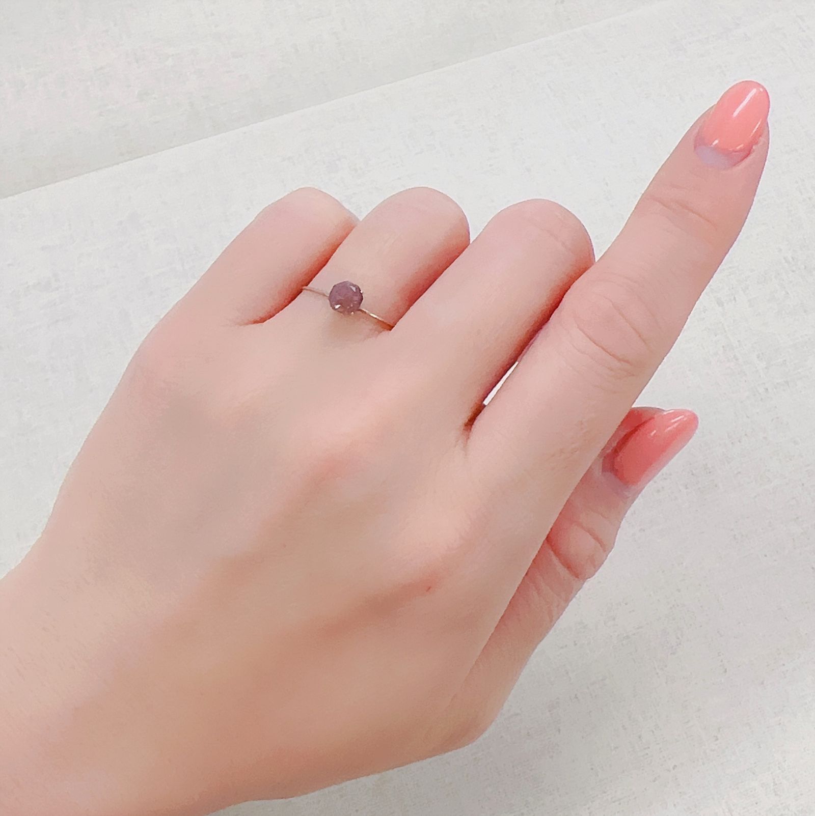 ◇オクタゴンカット◇ブラッドショットアイオライト インド産 0.49ct[230320944]4.9x4.9mm前後