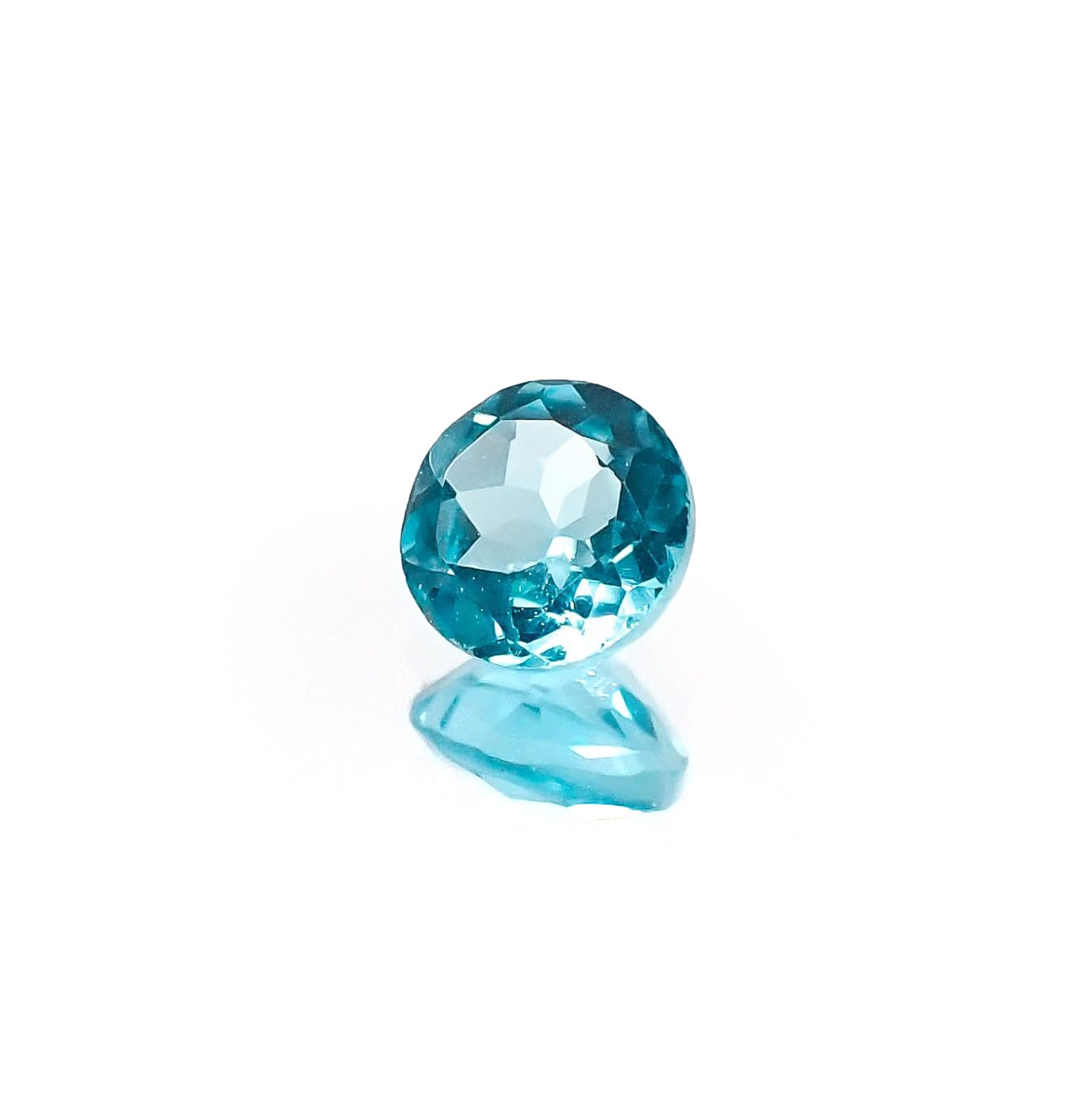 <ランダムセレクト1個販売> アパタイト ラウンドカット ブラジル産 0.25ct前後 / 4x4mm前後 [20074206-PAC]