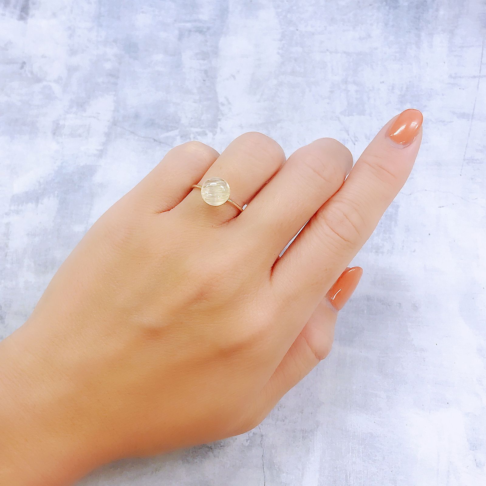 トパーズキャッツアイ ビルマ産 3.87ct[221018506]8.8x8.7mm前後