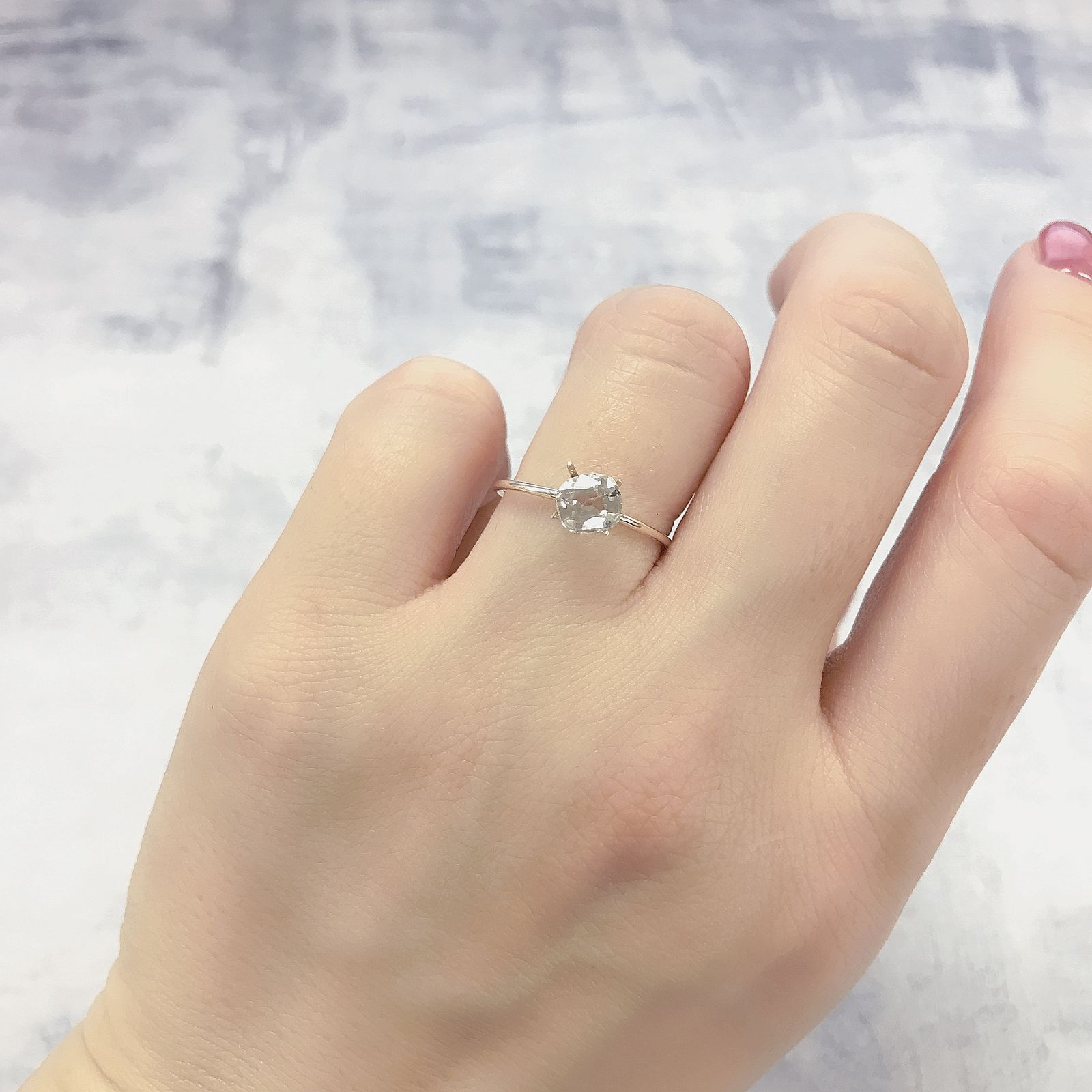 ピンクトルマリン アフガニスタン産 0.82ct[220114262]5.7x5.2mm前後