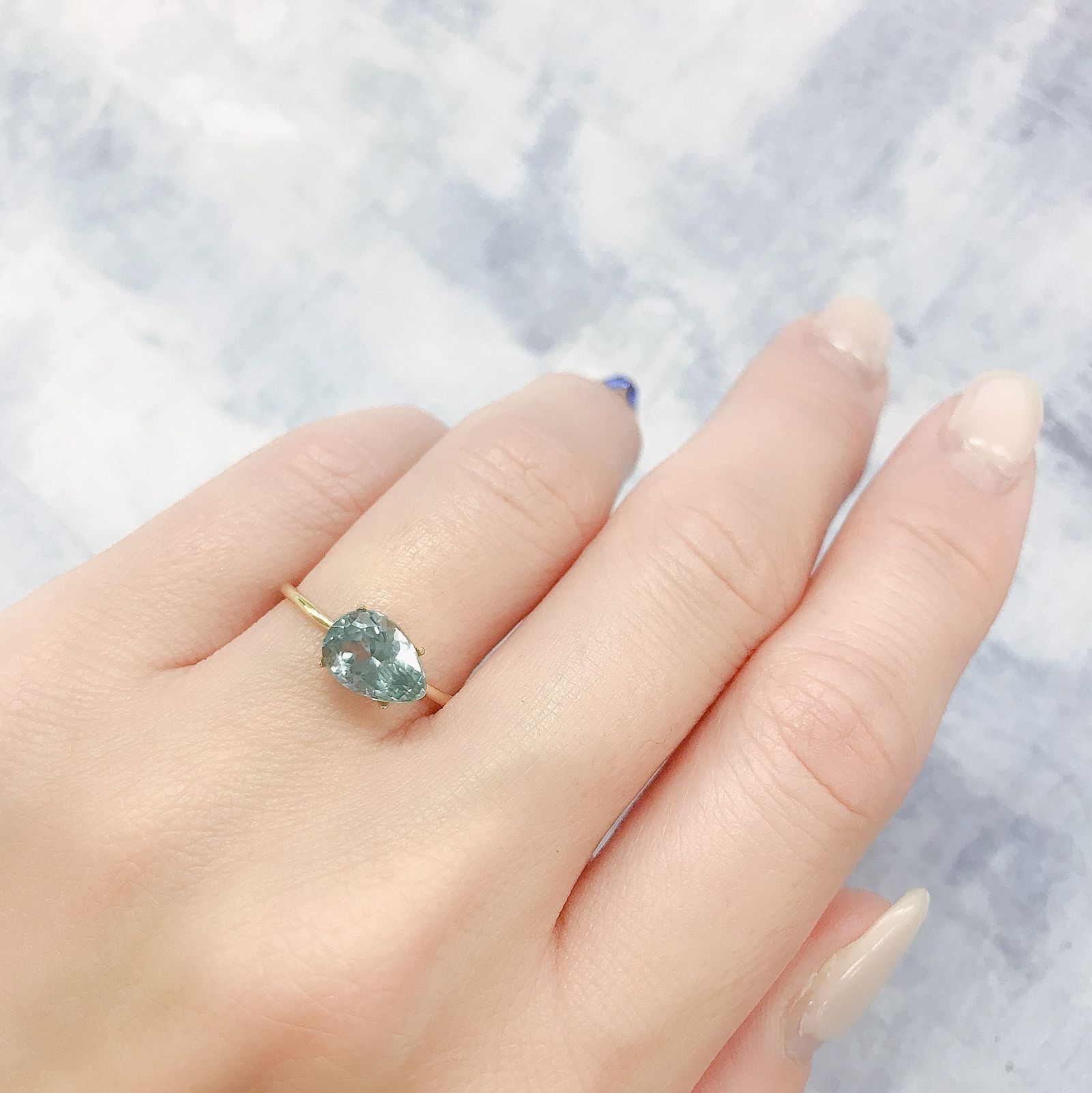 シーフォームカイヤナイト(宝石名カイヤナイト)タンザニア産 1.66ct 識別済[220616286]8.9x6.1mm前後