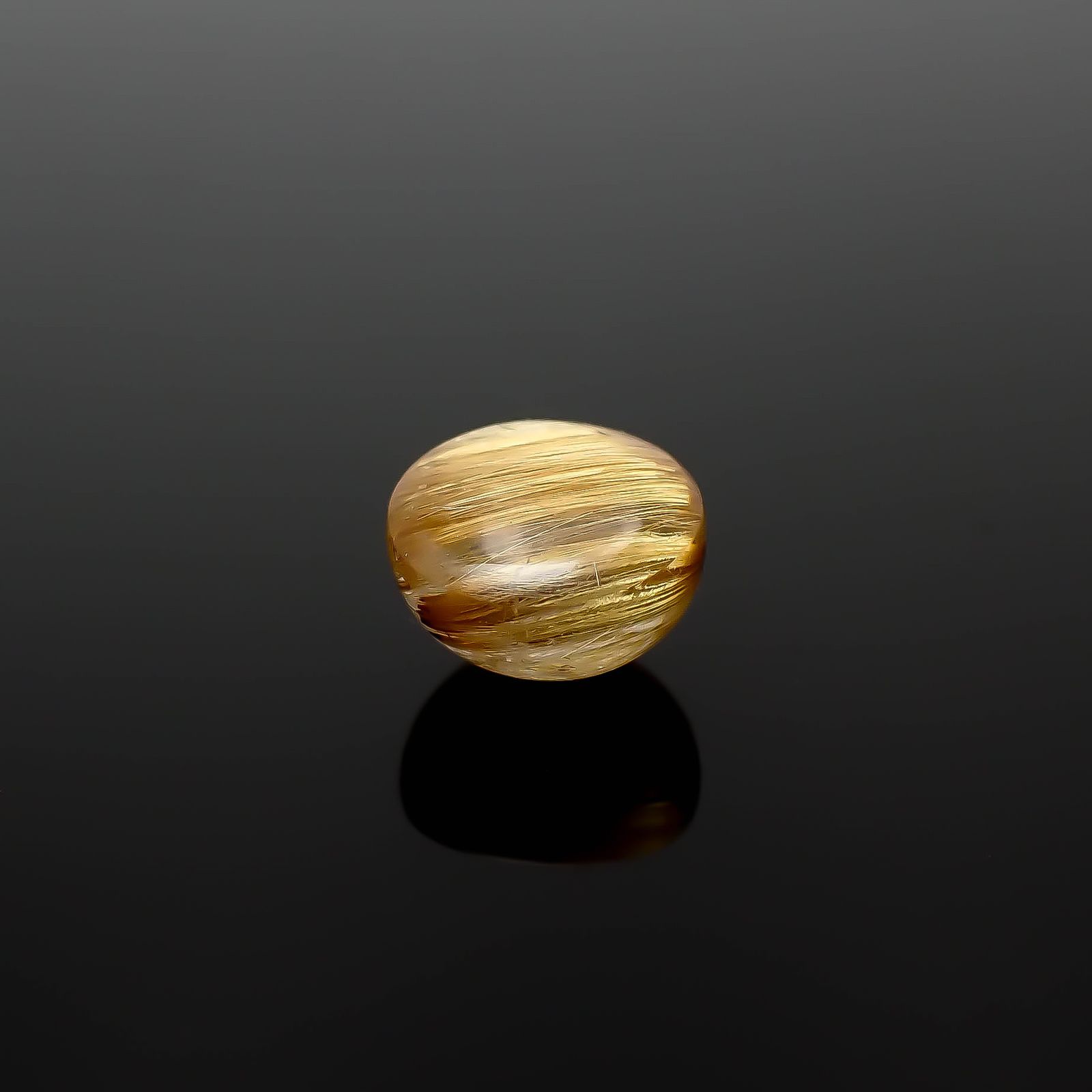 ルチルクオーツキャッツアイ ブラジル産 2.53ct[240427339]7.9x7.9mm前後