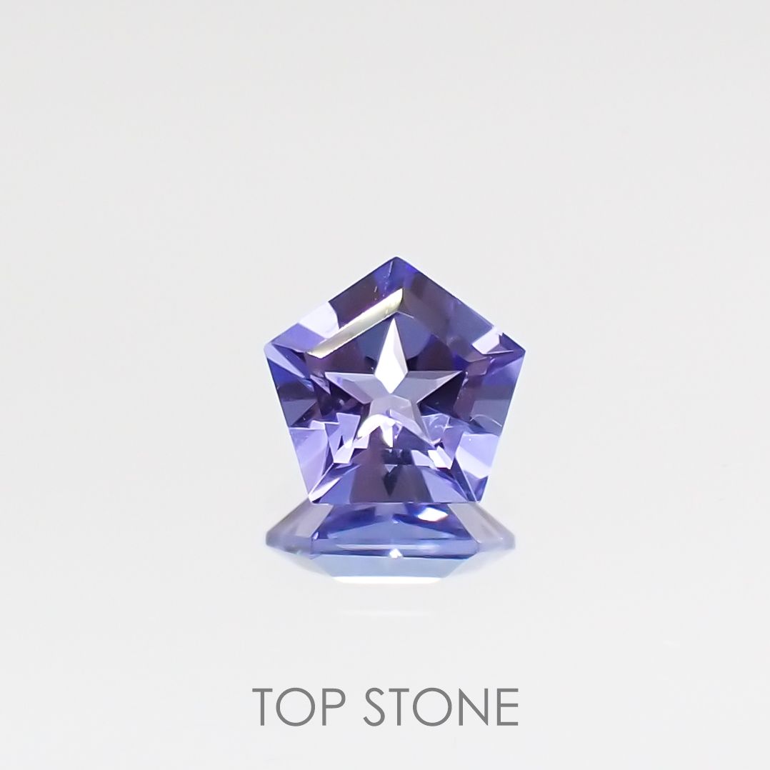 ◇ペンタゴンカット◇タンザナイトSA タンザニア産 ルース 0.31ct[210610994]4.5×4.7mm前後