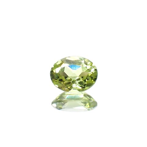 パロットクリソベリル(宝石名クリソベリル)インド産 0.39ct 識別済[231225182]5x4mm前後