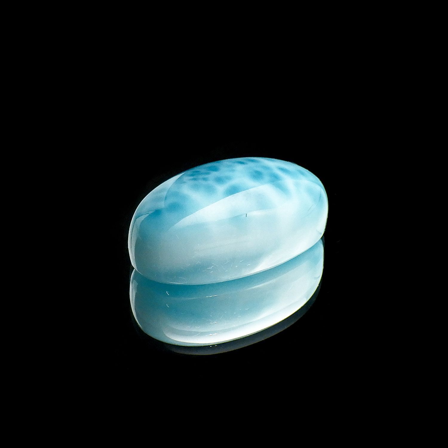 ラリマー(宝石名ブルー・ペクトライト) ドミニカ共和国産 29.56ct 識別済[240212108]24.2×14.4mm前後