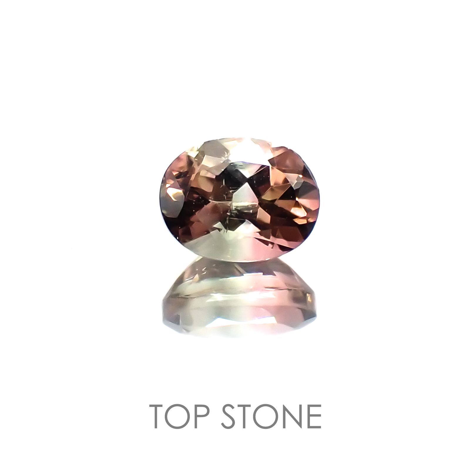 バイカラートルマリン ブラジル産 ルース 0.44ct[20118223]5.1×3.9mm前後