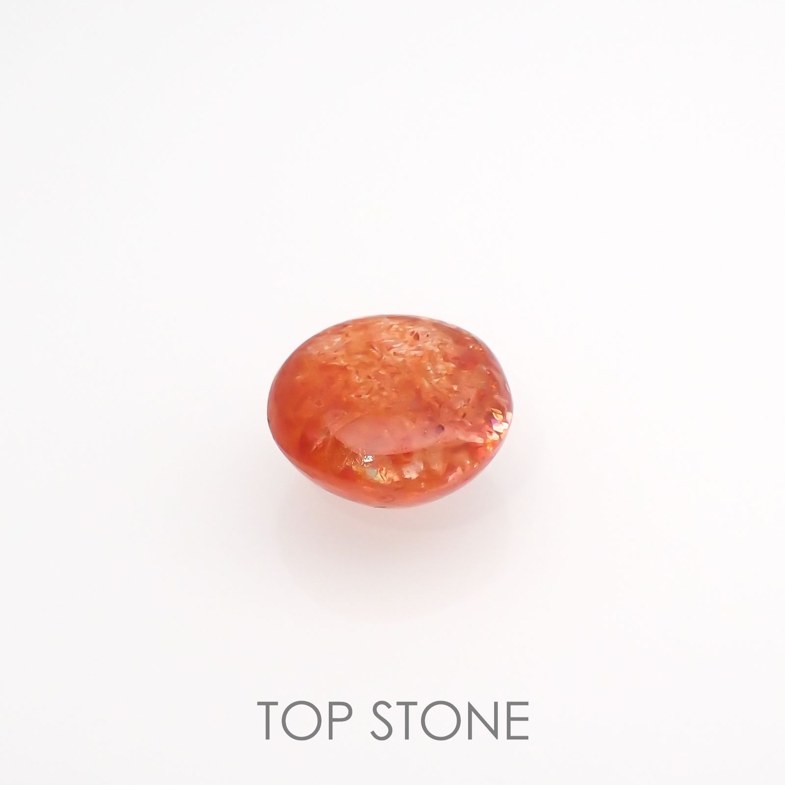 イリュージョンサンストーン(宝石名フェルドスパー) タンザニア産 1.89ct 識別済[210812314]8×8mm前後