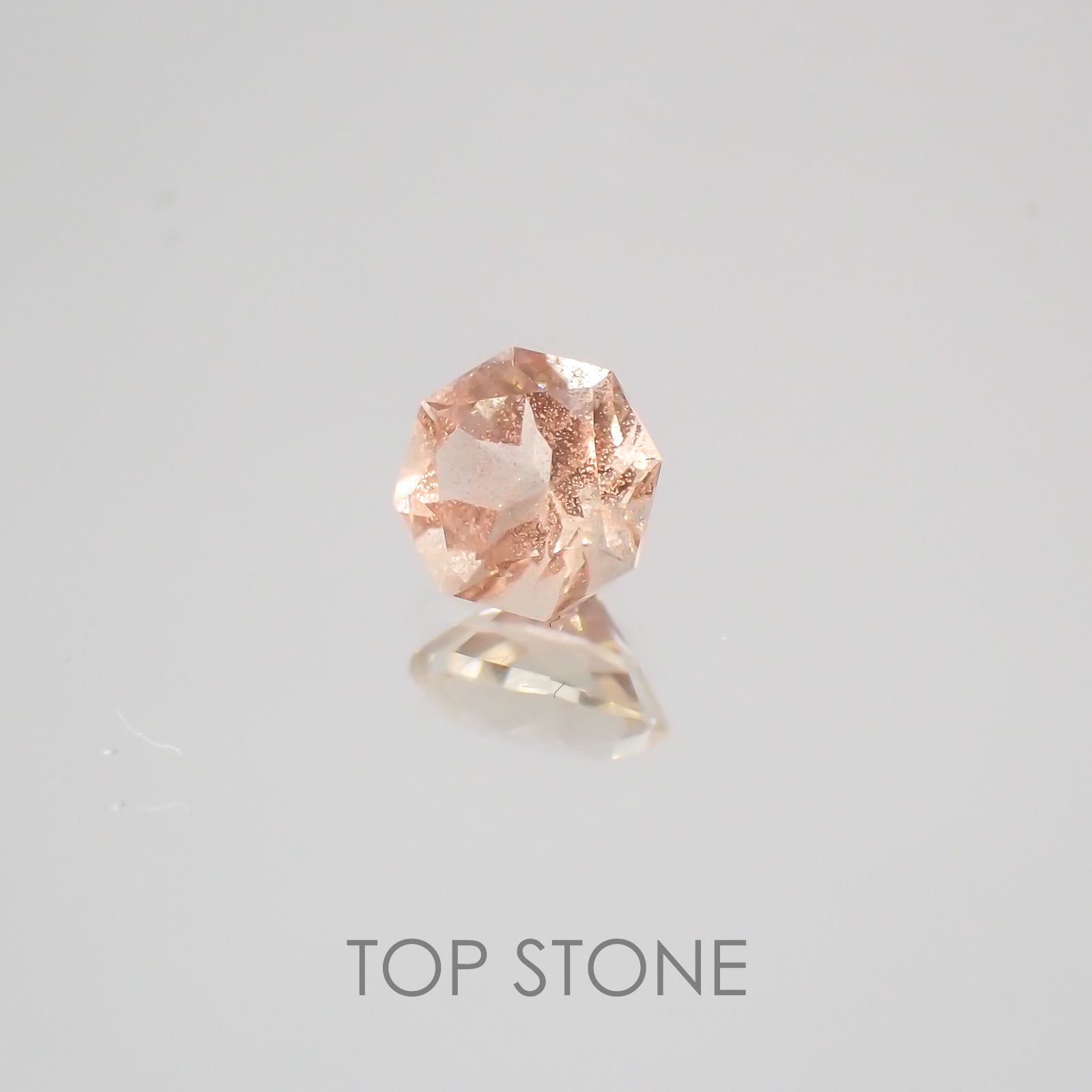 ◇オクタゴンカット◇オレゴンサンストーンSA  アメリカ産 ルース 0.28ct[210210043]3.9×3.9mm前後