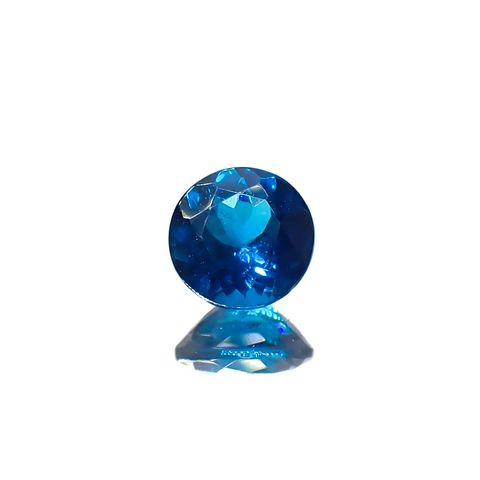 ディープブルーアパタイト マダガスカル産 0.34ct[240828636]4.4x4.4mm前後