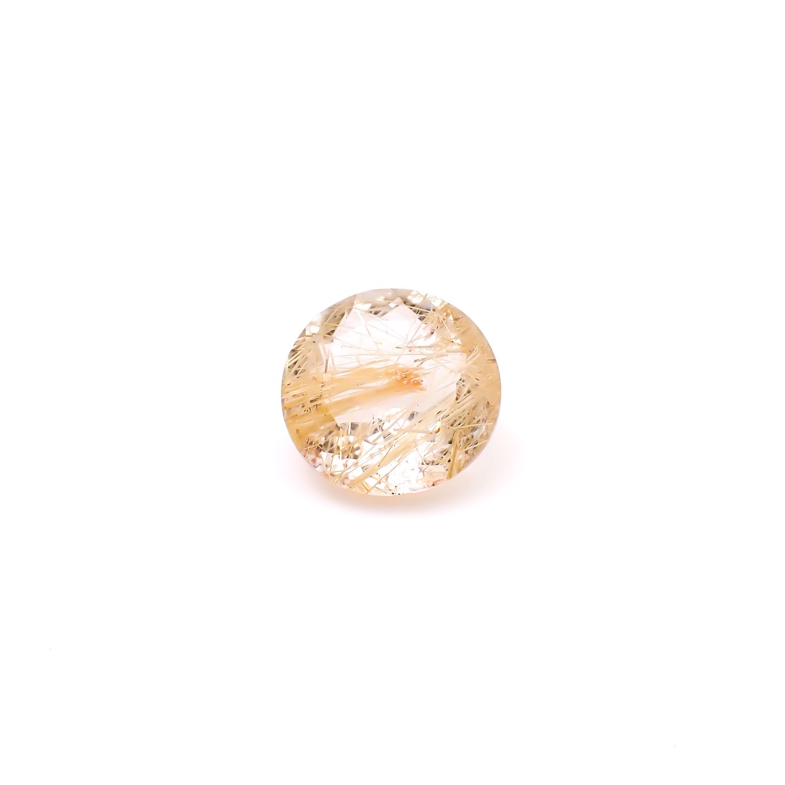 ルチルクォーツ ブラジル産 3.58ct / 10.6x10.7mm前後 [260732407]