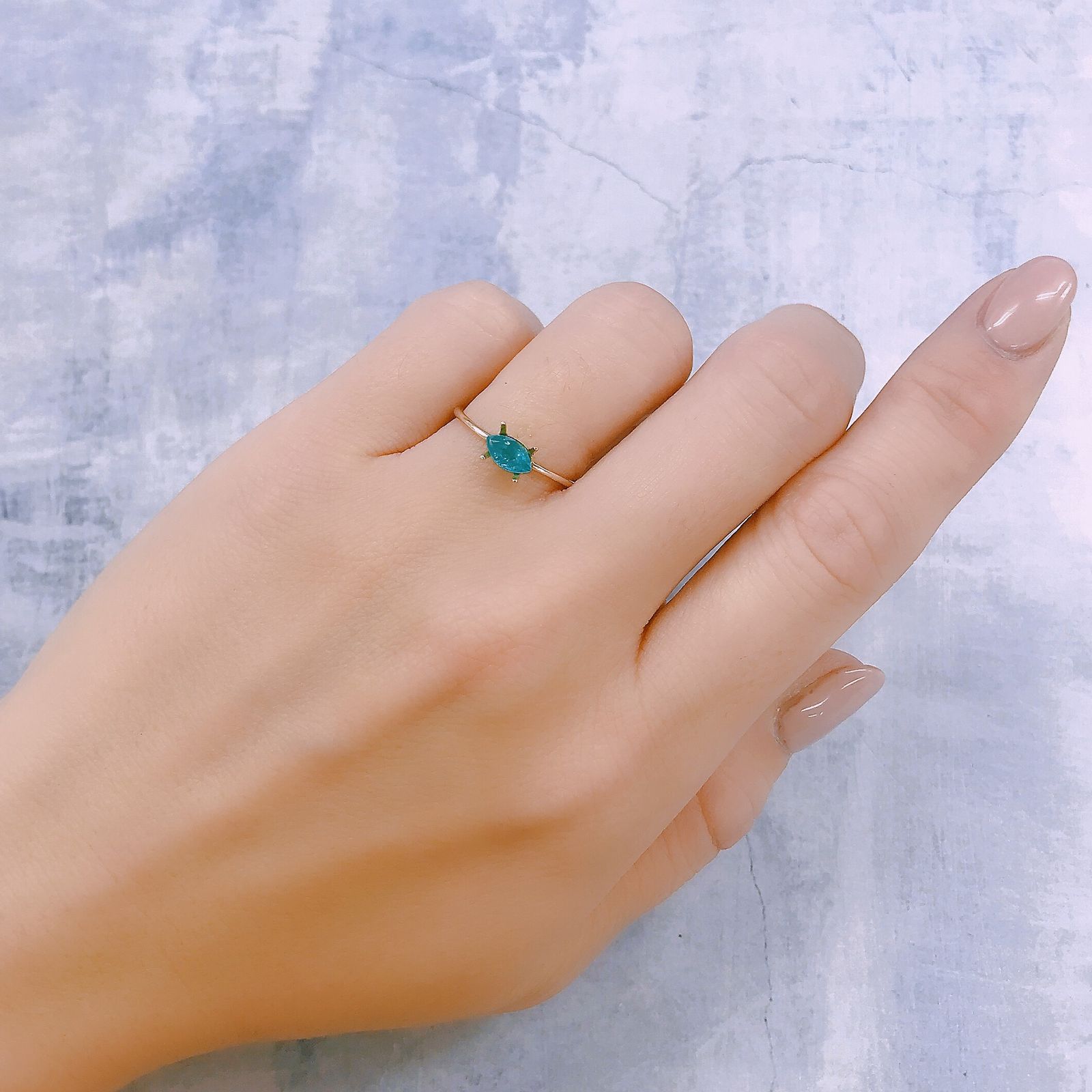 パライバトルマリン(宝石名トルマリン/別名パライバ・トルマリン)ブラジル・キントス鉱山産 0.34ct 識別済[221018835]6.5x3.5mm前後