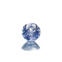 アイスブルーサファイア(宝石名サファイア)スリランカ/マダガスカル産 0.37ct 識別済[230119944]4.2x4.2mm前後