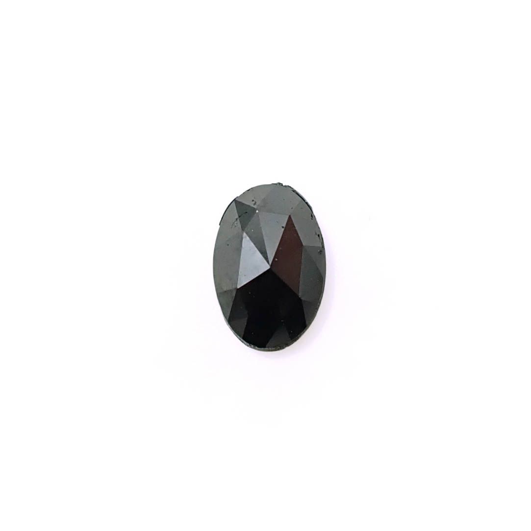◇ローズカット◇ブラックダイヤモンド ジンバブエ産 0.60ct / 6.3x4.2mm前後 [251131327]
