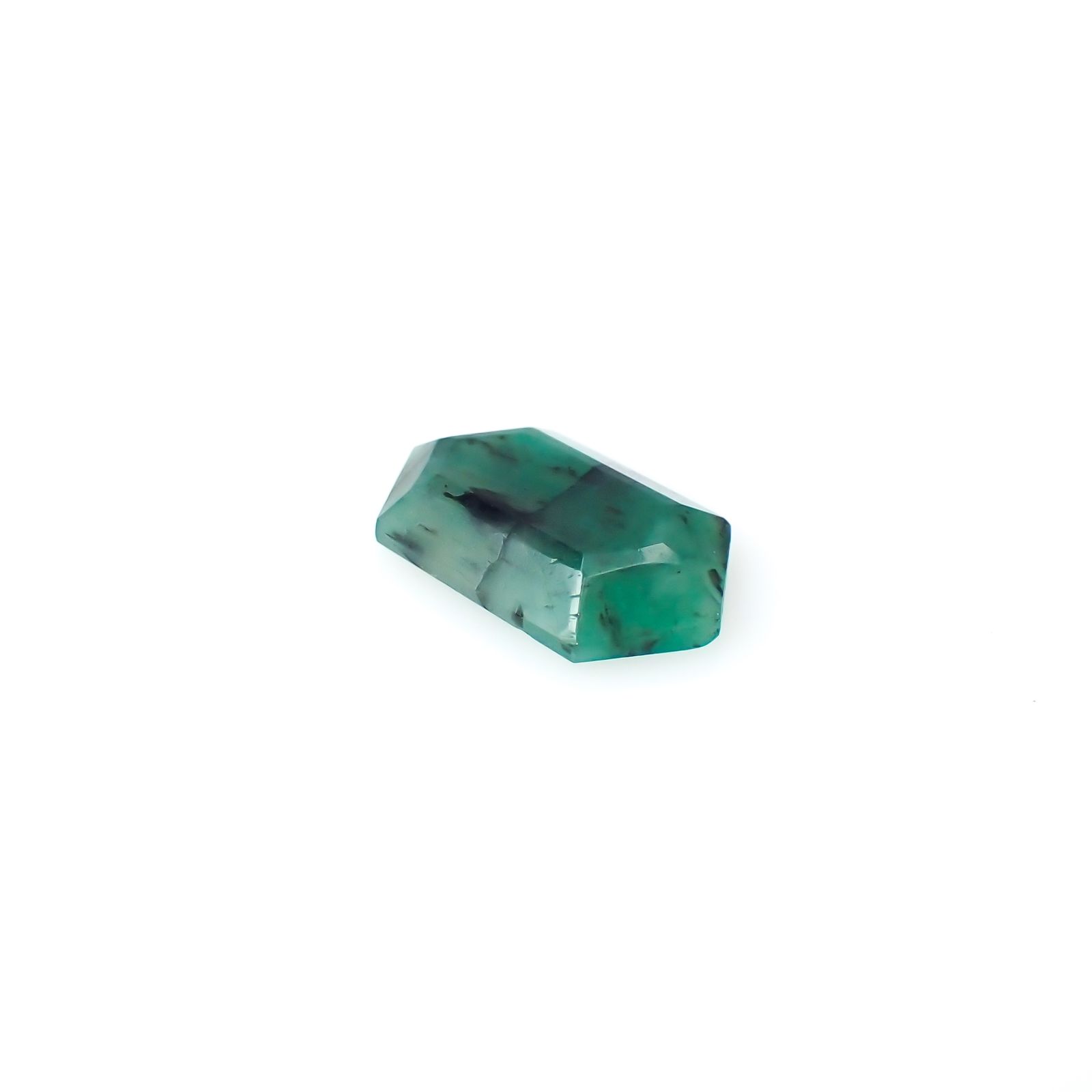 ◇カスタム・ヘキサゴンカット◇エメラルド ブラジル産 1.36ct[240326475]11.1x6.6mm前後