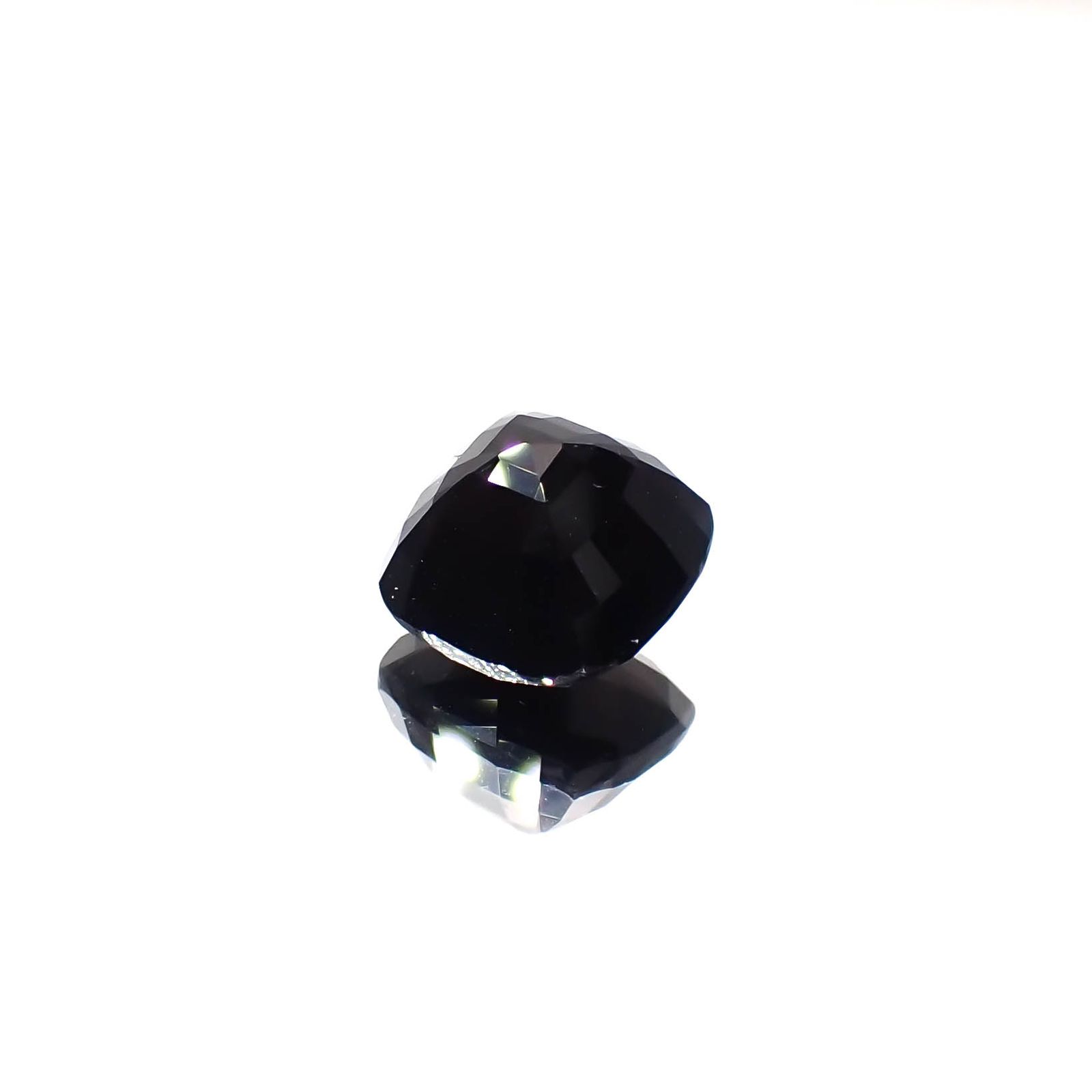 ◇チェッカーカット◇モリオン チベット産 3.51ct[240427379]9.2x9.1mm前後