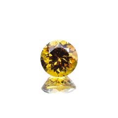 グロッシュラーアンドラダイトガーネット(宝石名グロッシュラー/アンドラダイト・ガーネット)ナミビア産 1.36ct 識別済[220114307]6.4x6.4mm前後