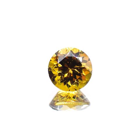 グロッシュラーアンドラダイトガーネット(宝石名グロッシュラー/アンドラダイト・ガーネット)ナミビア産 1.36ct 識別済[220114307]6.4x6.4mm前後