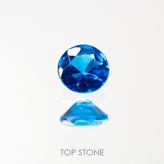 ネオンブルーアパタイト(宝石名アパタイト) ブラジル産 0.10ct 識別済[210712579]2.9×2.9mm前後