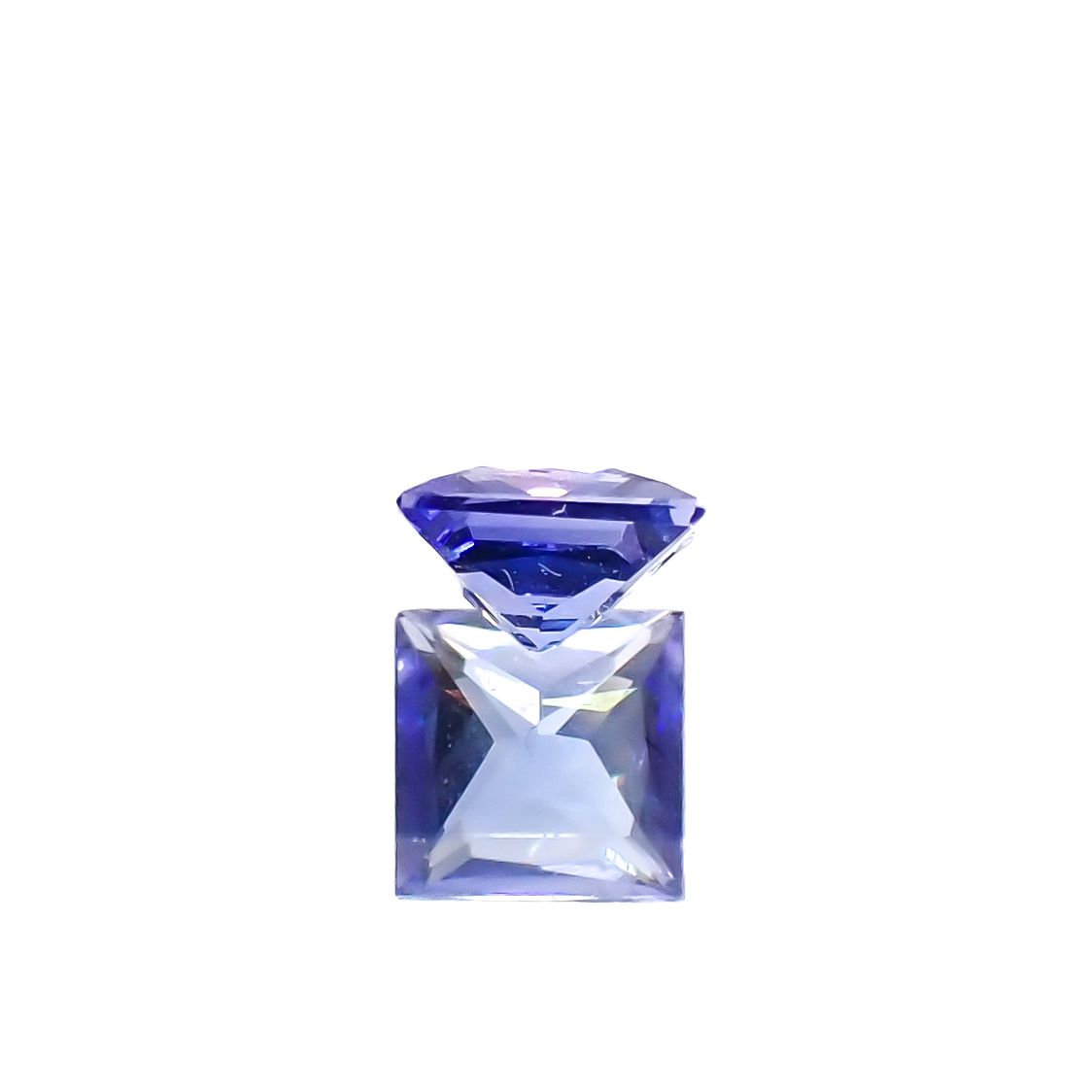 ◇プリンセスカット◇タンザナイト タンザニア産 0.28ct[240427137]3.9x3.8mm前後