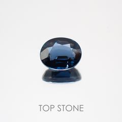 コバルトブルースピネル スリランカ産 1.059ct 日独鑑付[20062925]6.6×5.4mm前後