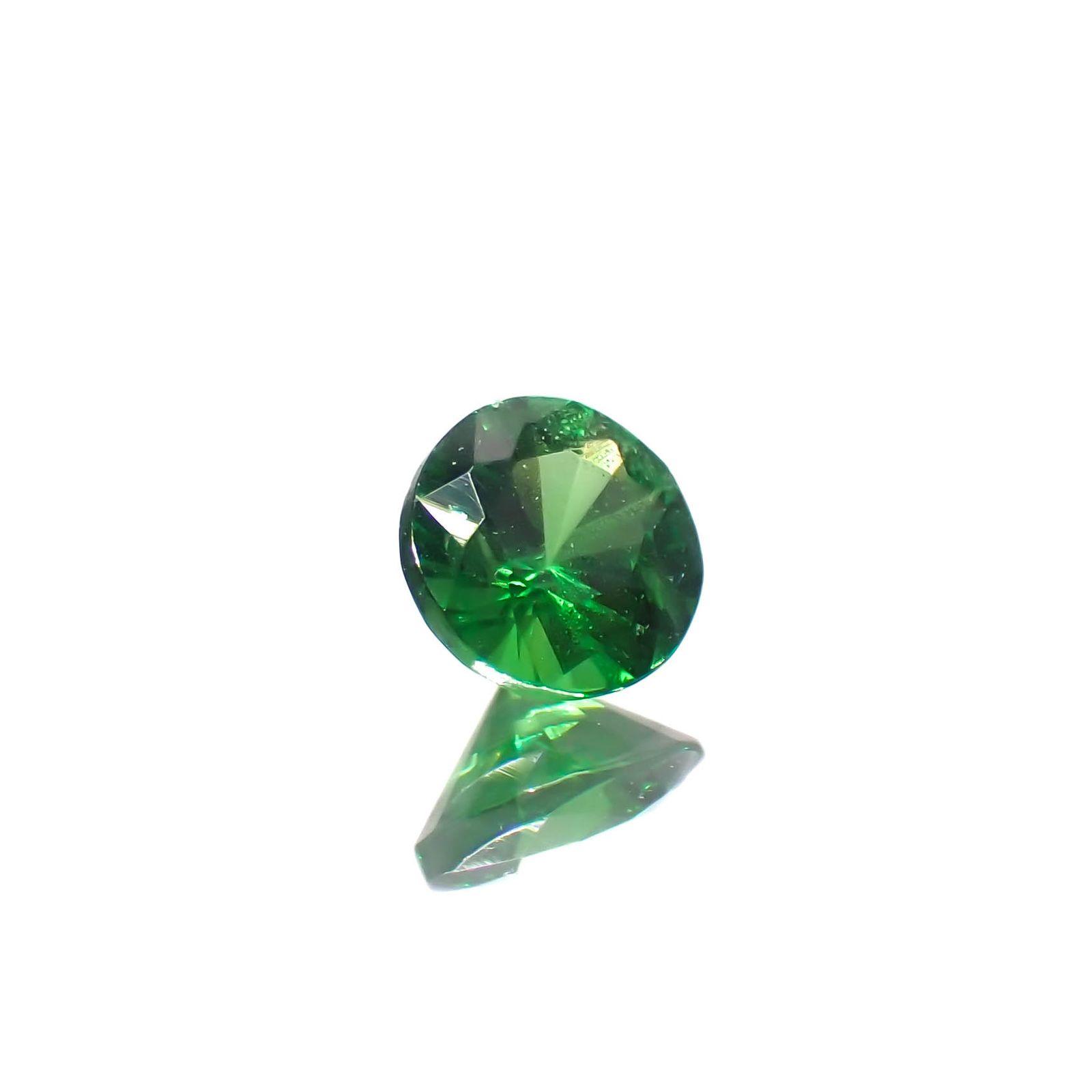 ツァボライト(宝石名グリーン グロッシュラー・ガーネット)タンザニア産 0.20ct 識別済[240226086]3.5x3.5mm前後