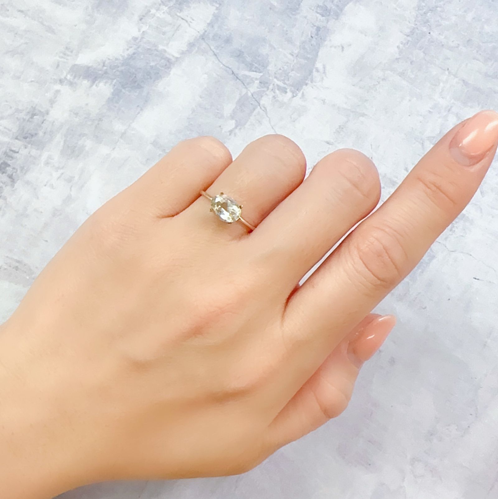 ゴールデンラブラドライト メキシコ産 1.25ct[230220356]8x6.1mm前後