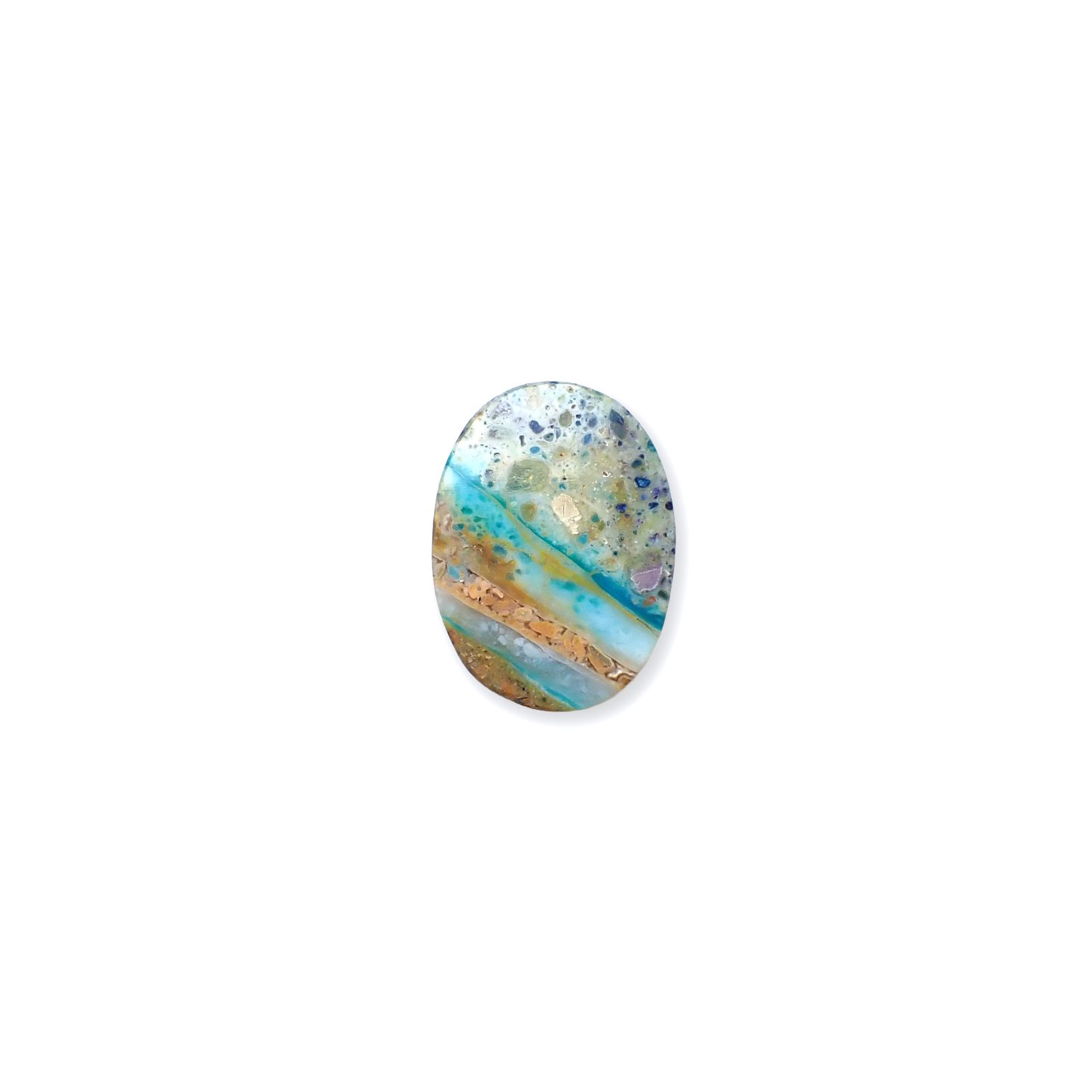 ブルーオパール ペルー産 9.88ct [250730717]19.3x14.3mm前後