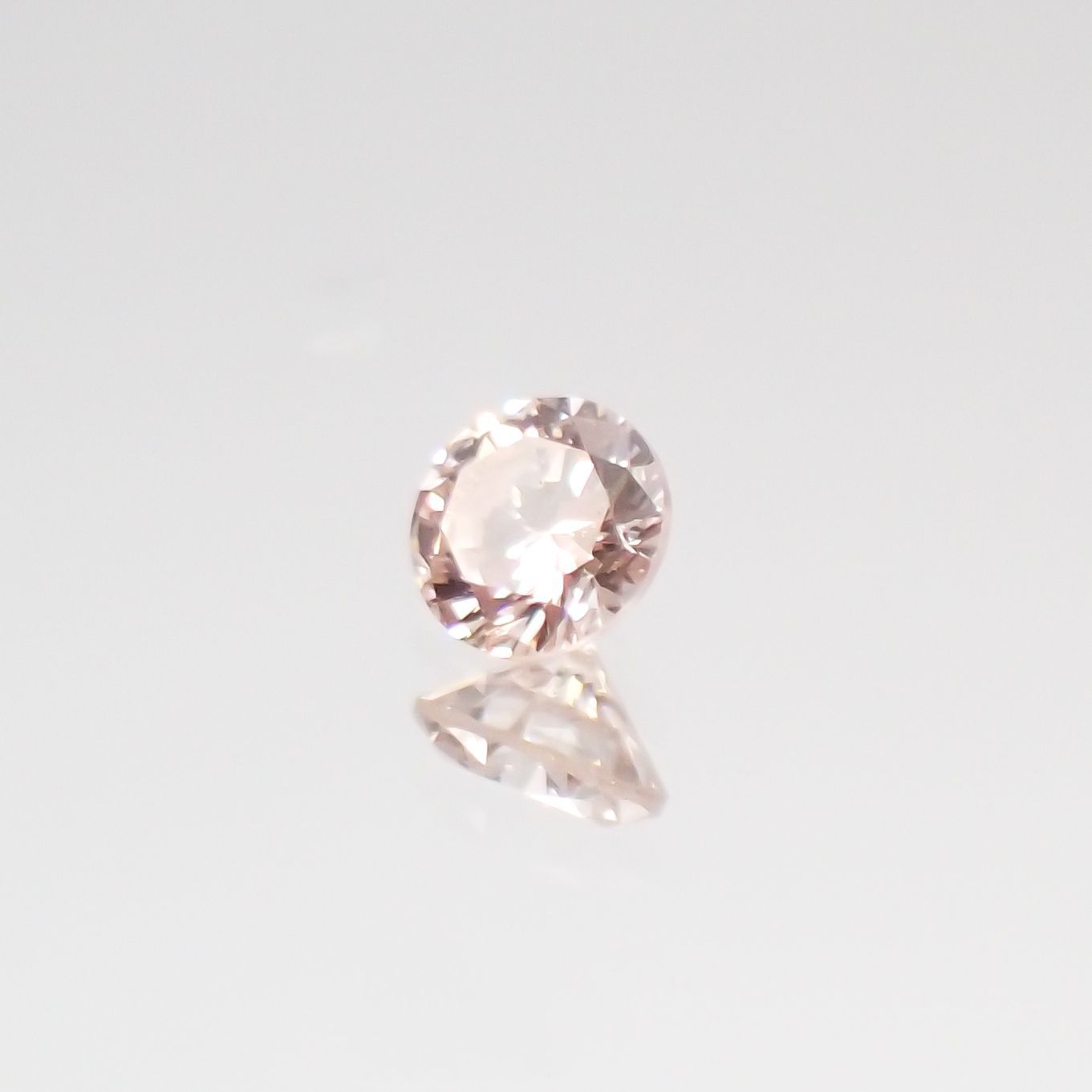 ピンクダイヤモンド VS-2 / LIGHT BROWN PINK ソーティング付 ルース 0.057ct[210611083]2.4×2.4mm前後
