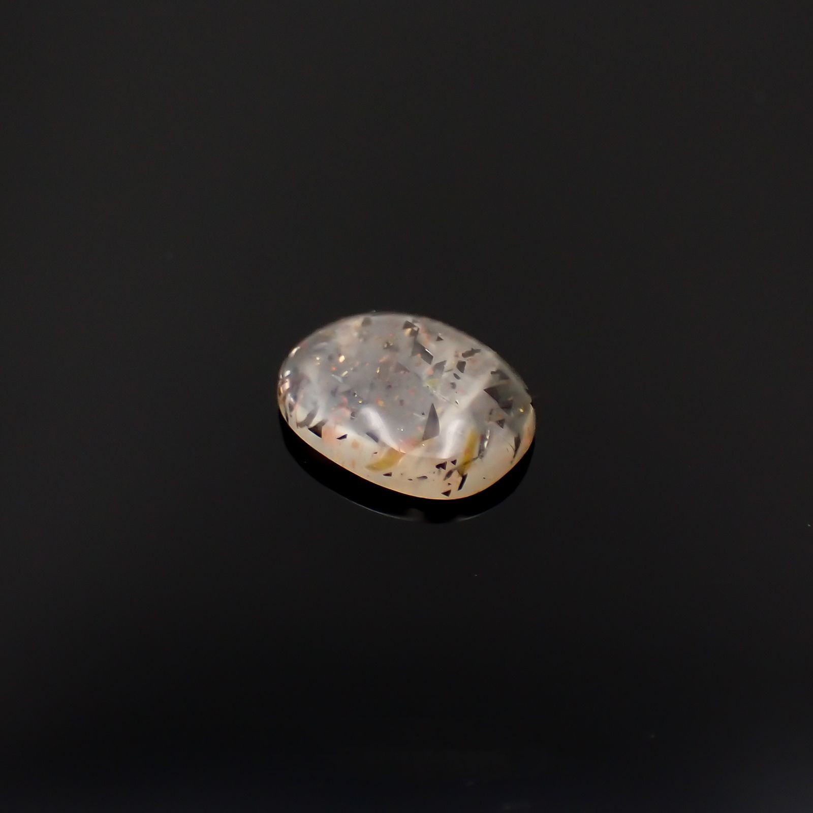 レインボーラティスサンストーン オーストラリア産 1.21ct / 9.1x7mm前後 [260220756]