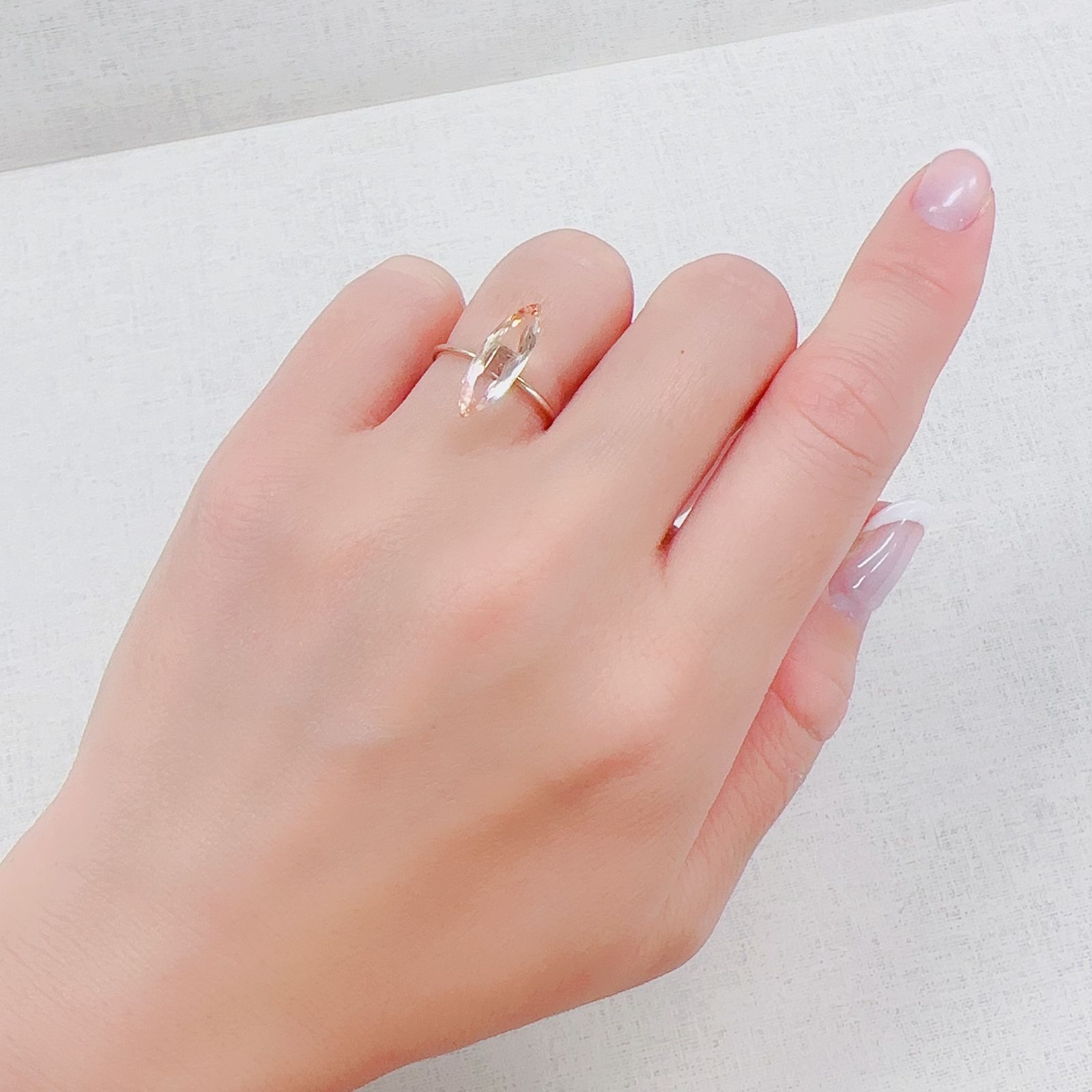 バイカラートパーズ ブラジル産 2.34ct[230521921]16.1x5.3mm前後