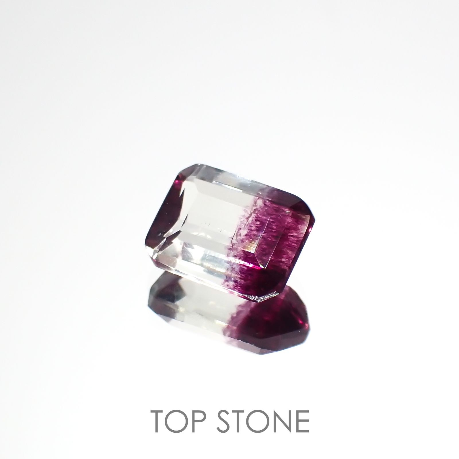 バイカラーフローライト 中国産 1.86ct[220917996]8x6mm前後