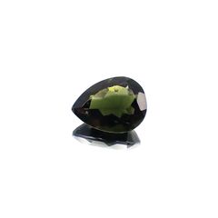 <ランダムセレクト1個販売> モルダバイト(宝石名モルダバイト) ペアシェイプカット 発見地：旧チェコスロバキア 12.50ct前後 識別済[20073978]20×15mm前後
