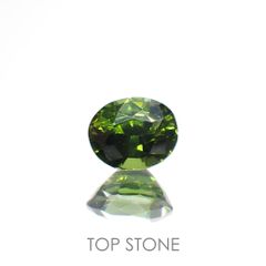 グリーンジルコン(宝石名ジルコン)スリランカ/カンボジア産 0.80ct 識別済[220114898]5.7x4.6mm前後
