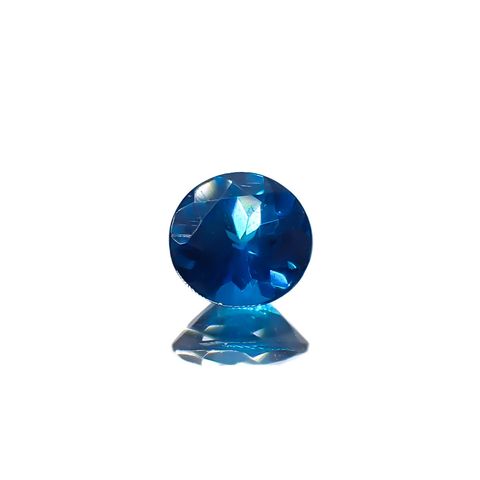ディープブルーアパタイト マダガスカル産 0.33ct[240828634]4.6x4.4mm前後