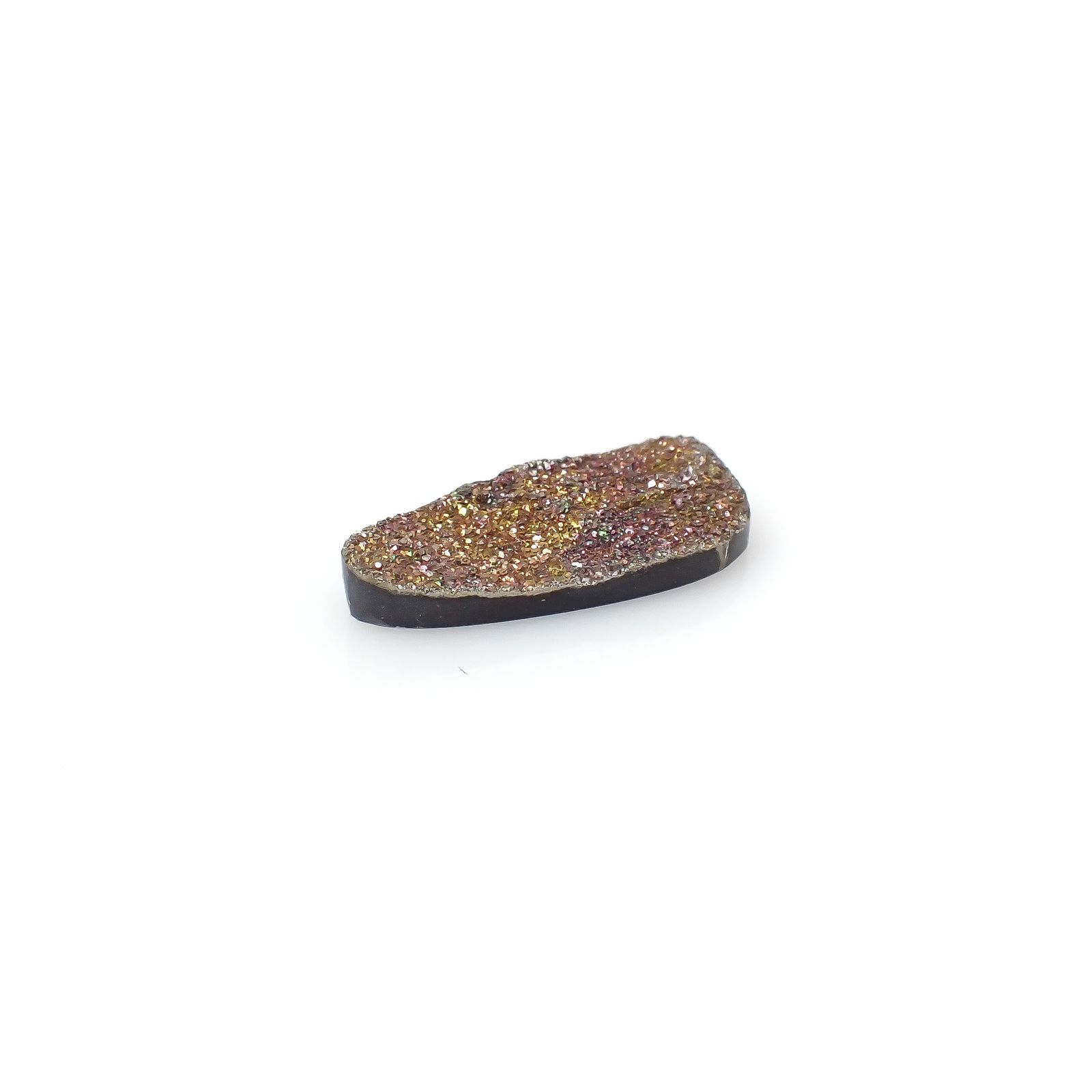◇フリーフォーム◇レインボーパイライト 原石 ロシア産 6.83ct[240527470]21.9x10mm前後