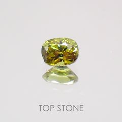デマントイドガーネット(宝石名デマントイド・ガーネット) ナミビア産 0.25ct 識別済[21029898]4.1×3.1mm前後