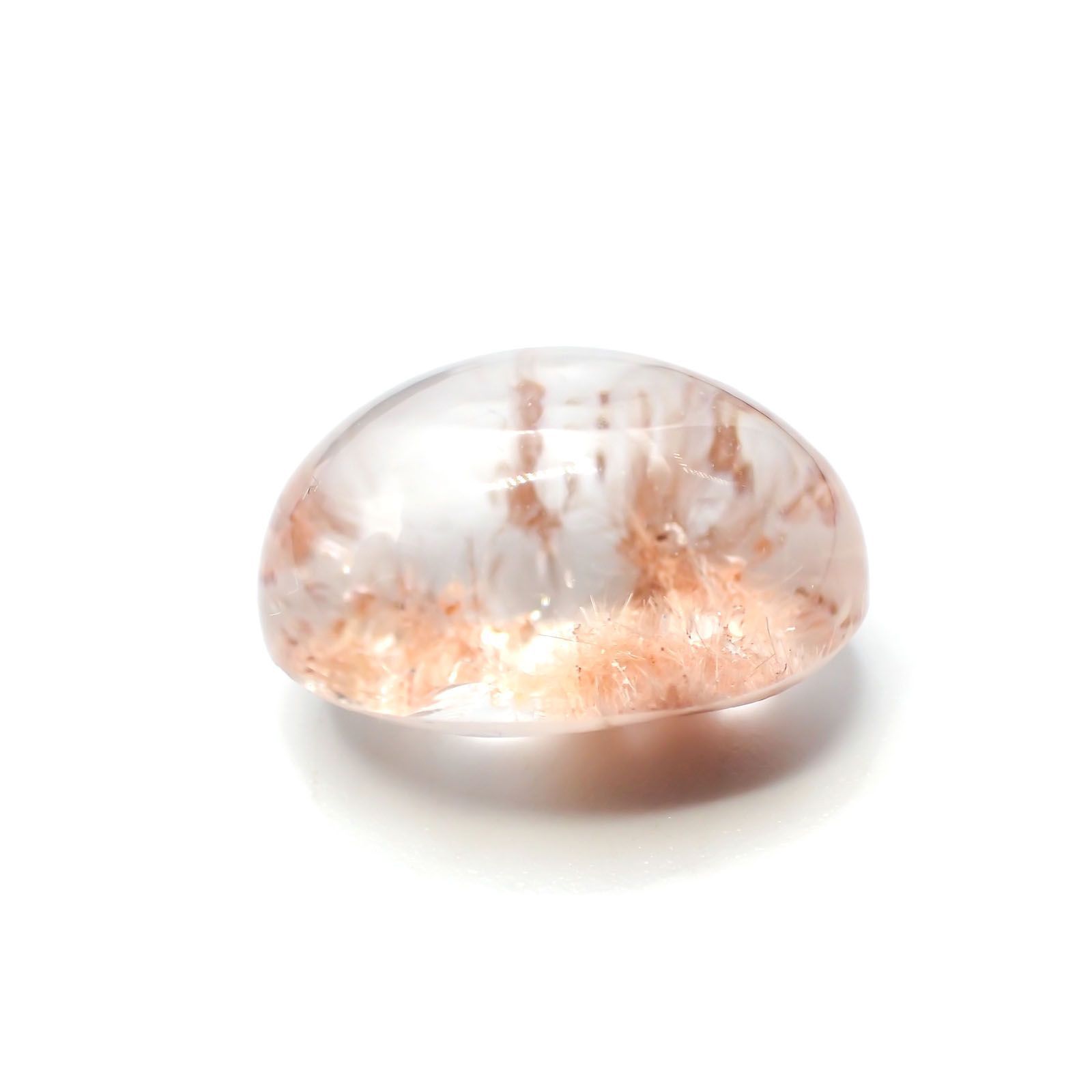 ピンクデュモルチェライトインクォーツ ブラジル産 26.51ct[231224419]20.9x15.8mm前後
