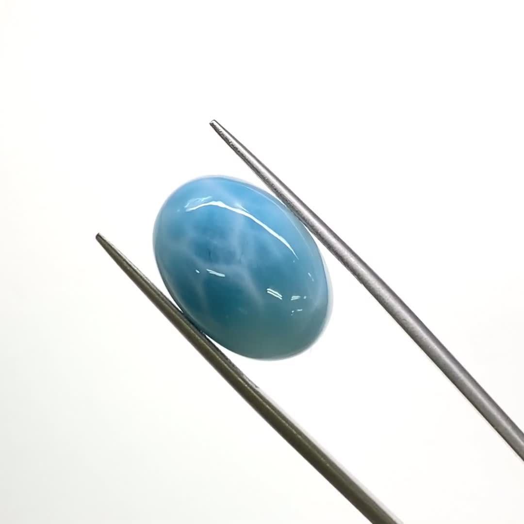 【鑑別書付き】 ラリマー ブルーペクトライト ラリマー(宝石名ブルー・ペクトライト)ドミニク共和国産 14.56ct