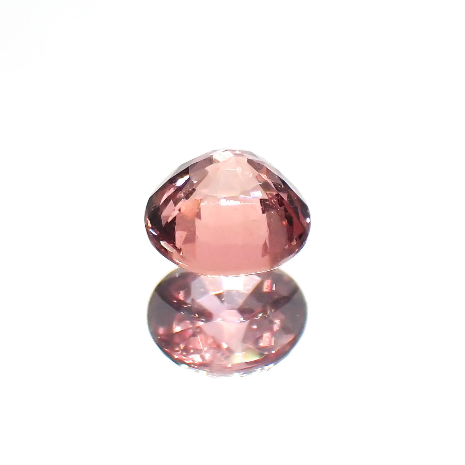 パパラチャサファイア(宝石名サファイア/別名パパラチャ・サファイア)スリランカ産 0.349ct DGL鑑付[220113943]4.03x4.09mm前後