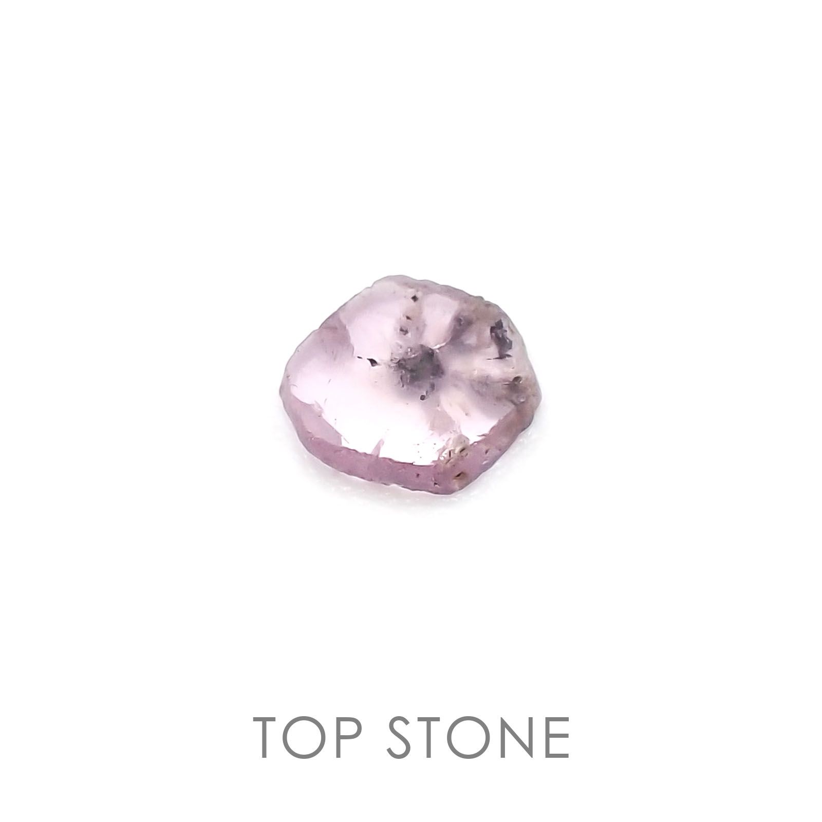 トラピッチェピンクサファイア パキスタン・カシミール産 原石・結晶 0.48ct[20106828]5.6×4.9mm前後