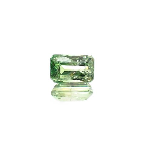 バイカラーツァボライト(宝石名グリーン グロッシュラー・ガーネット) タンザニア産 1.44ct 識別済[210711907]7.4×4.7mm前後
