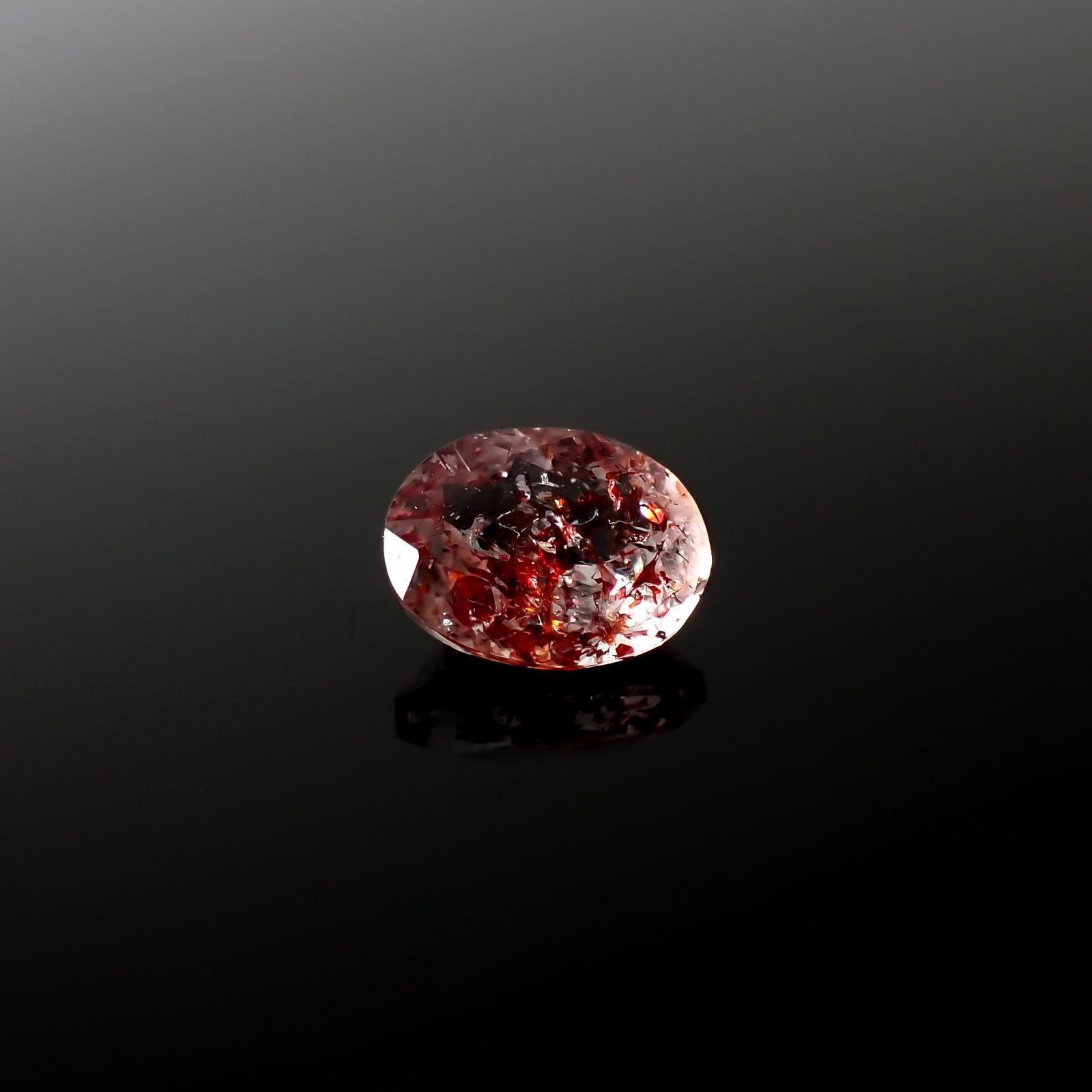 ファイヤークォーツ ナイジェリア産 1.23ct[240326718]8.1x6.1mm前後