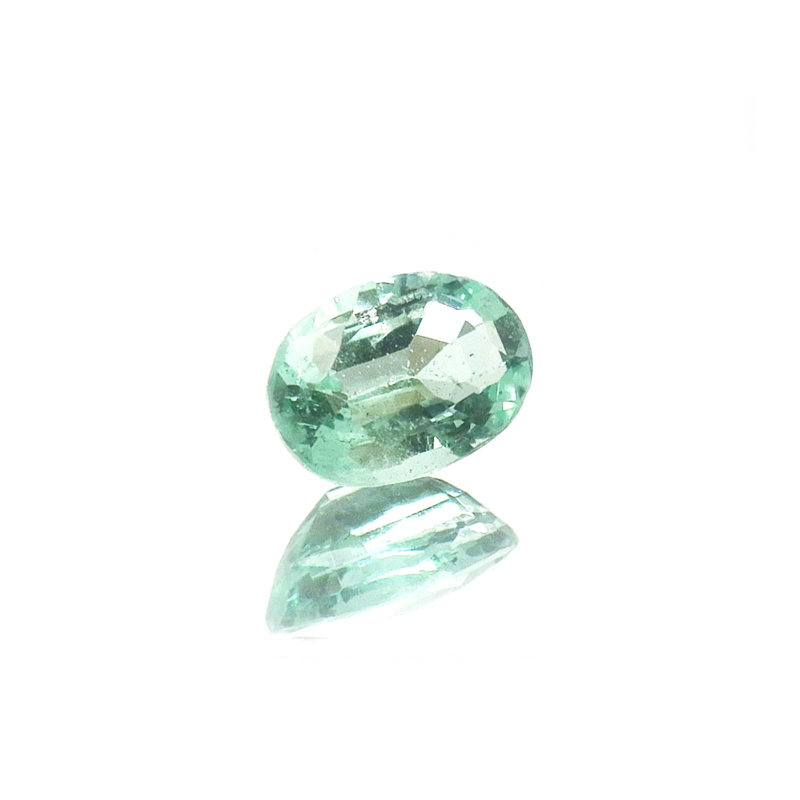 パステルカラーエメラルド コロンビア/ブラジル産 0.33ct [250817233]5.4x3.7mm前後