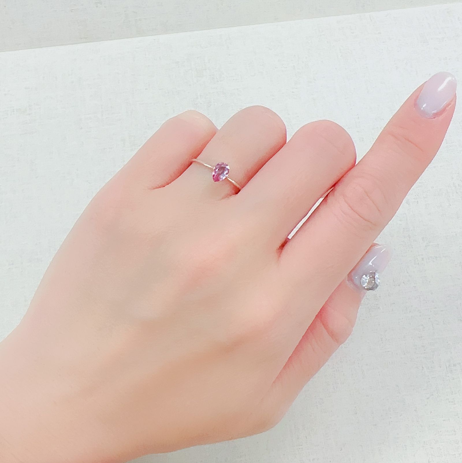 パパラチャサファイア(宝石名サファイア/別名パパラチャ・サファイア)スリランカ産 0.422ct DGL鑑付[230421625]5.89x4.08mm前後